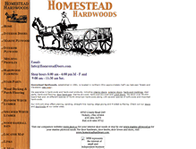 Tablet Screenshot of homesteadhardwoods.com